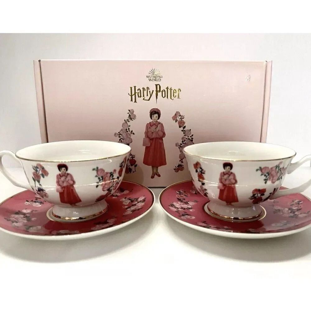 Set Of 2 Harry Potter‎ Dolores Umbridge Tea Pot Collection Cup and Saucer NEW